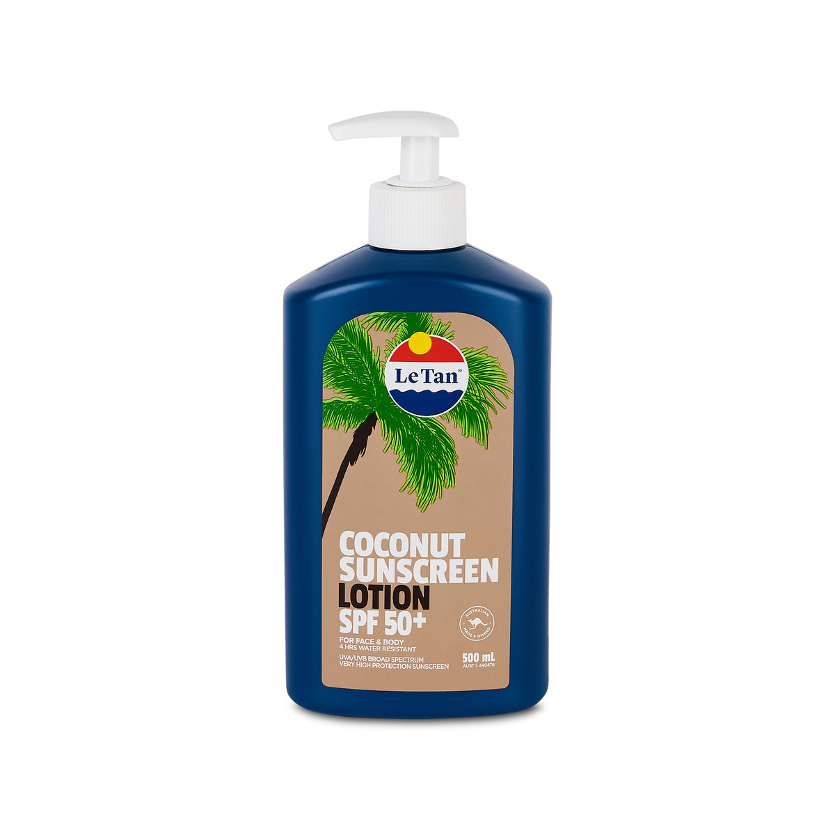 SPF50+ Coconut Sunscreen Lotion 500ML