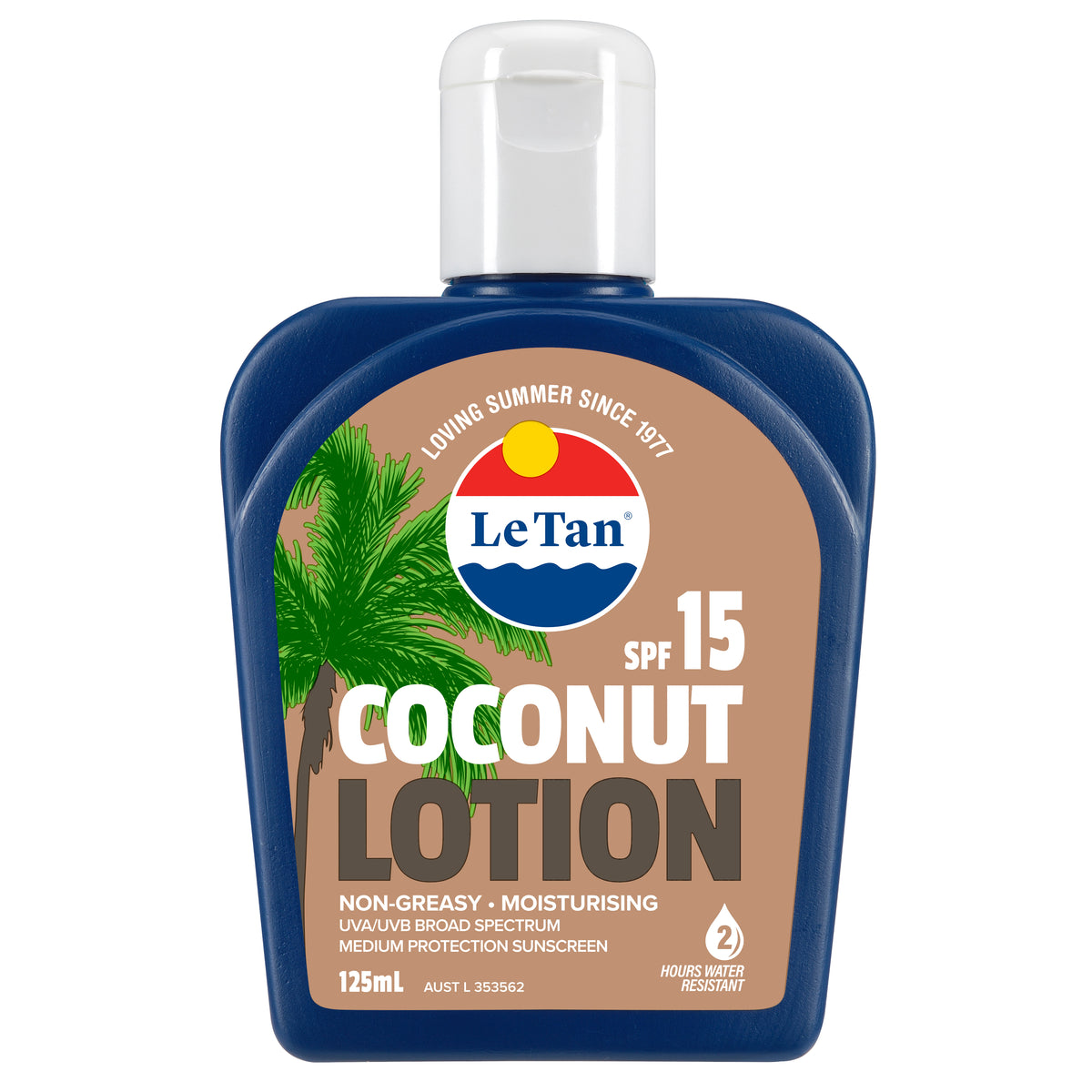 SPF15 Coconut Sunscreen Lotion 125mL