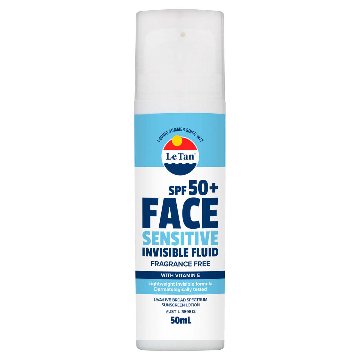 SPF50+ Sensitive Face Invisible Fluid 50mL