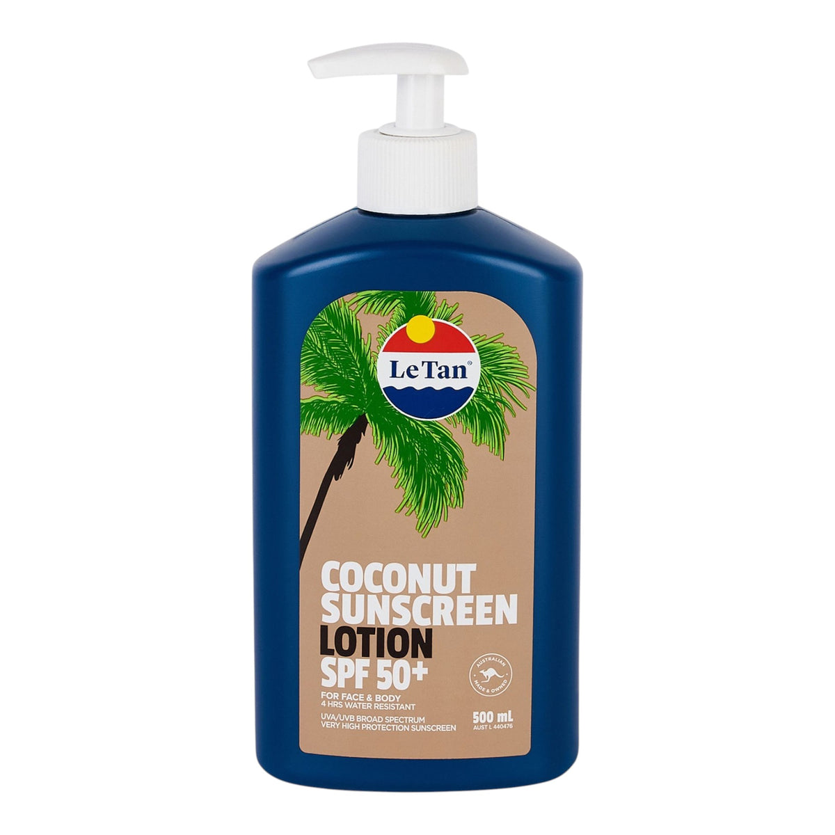 SPF50+ Coconut Sunscreen Lotion 500ML