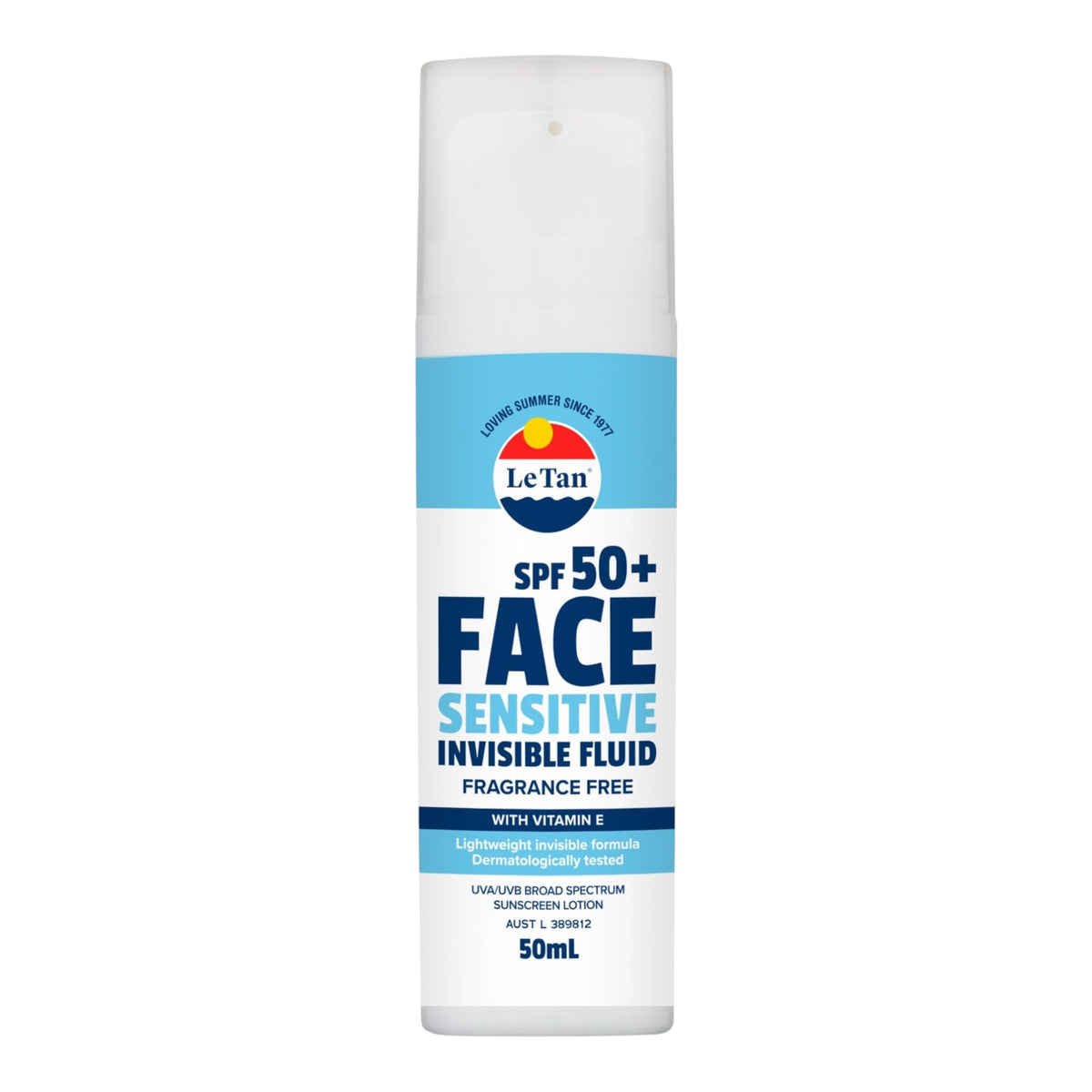 SPF50+ Sensitive Face Invisible Fluid 50mL