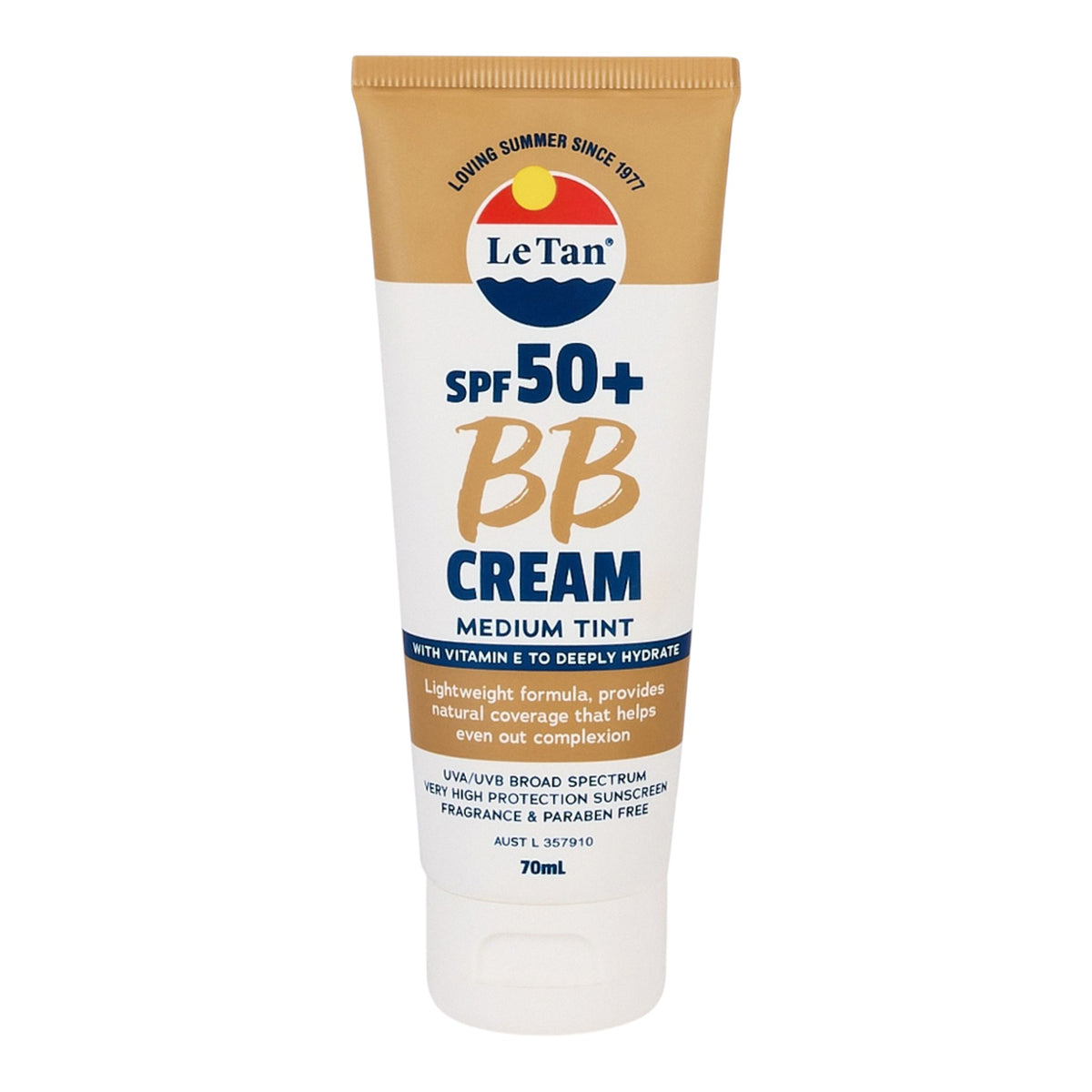 SPF50+ BB Cream Medium Tint 70mL
