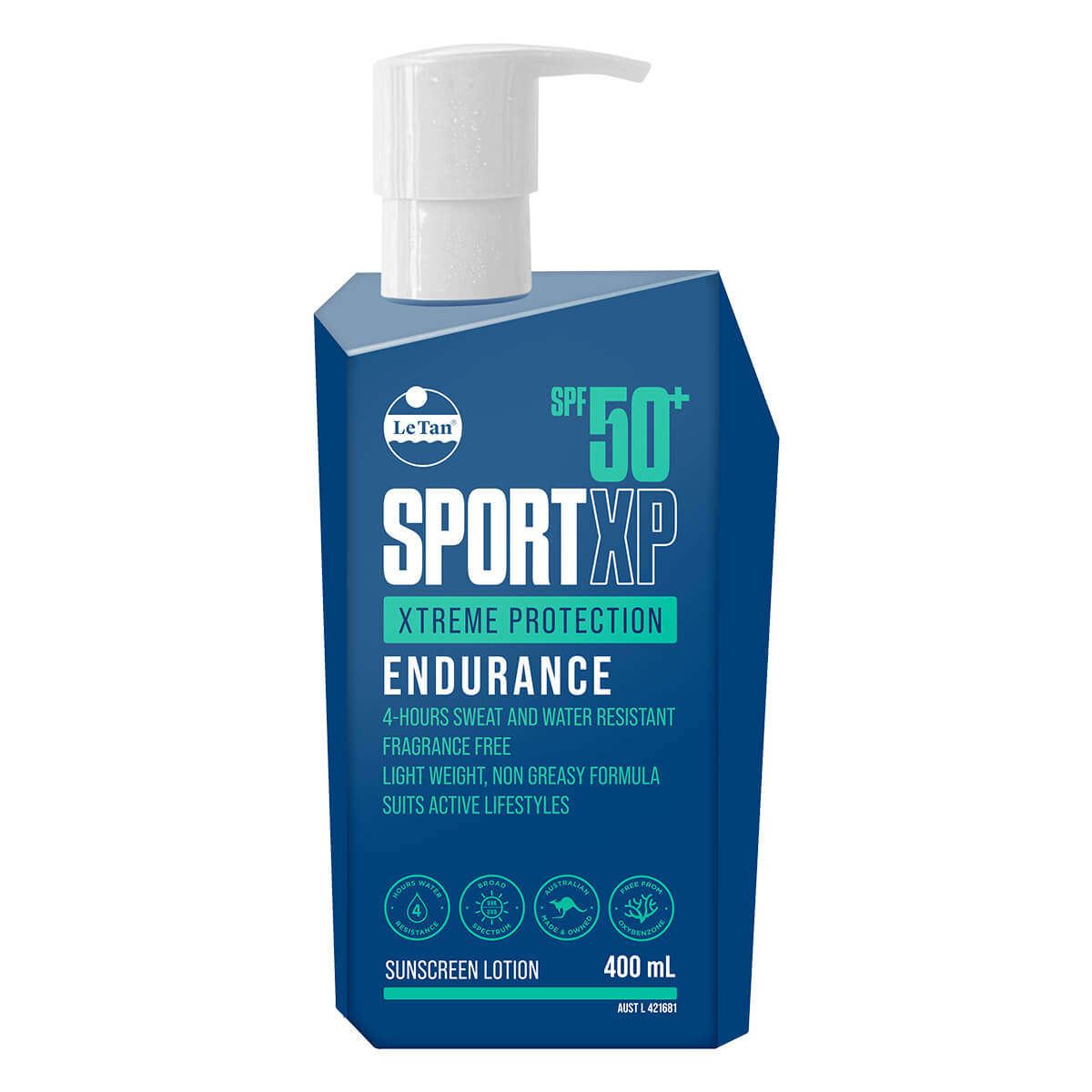 SPF50+ SportXP Xtreme Protection Endurance Sunscreen 400ml