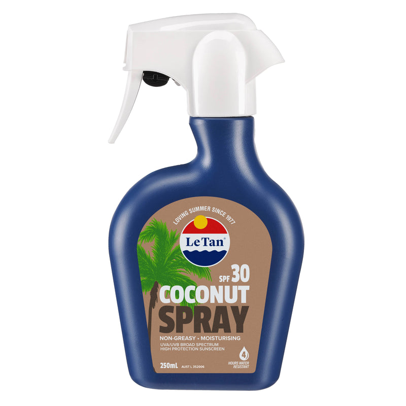 SPF30+ Coconut Sunscreen Spray 250ml