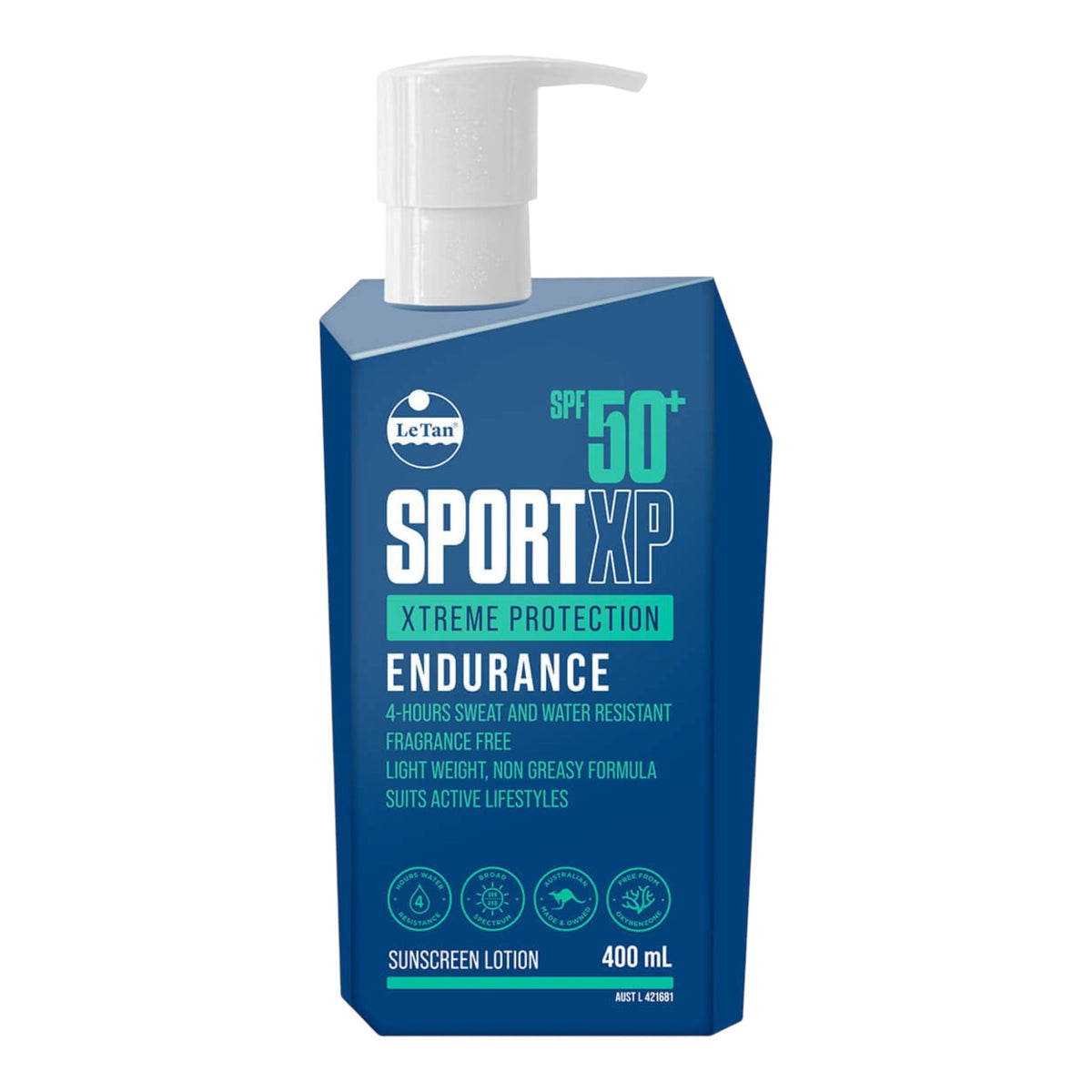 SPF50+ SportXP Xtreme Protection Endurance Sunscreen 400ml