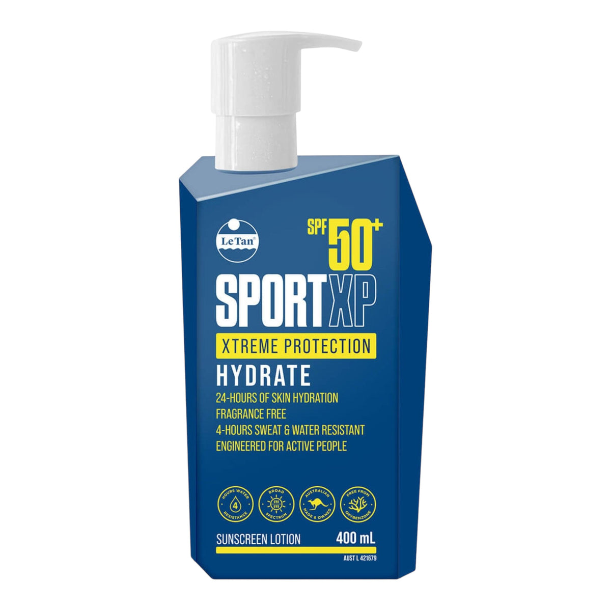SPF50+ SportXP Xtreme Protection Hydrating Sunscreen 400ml