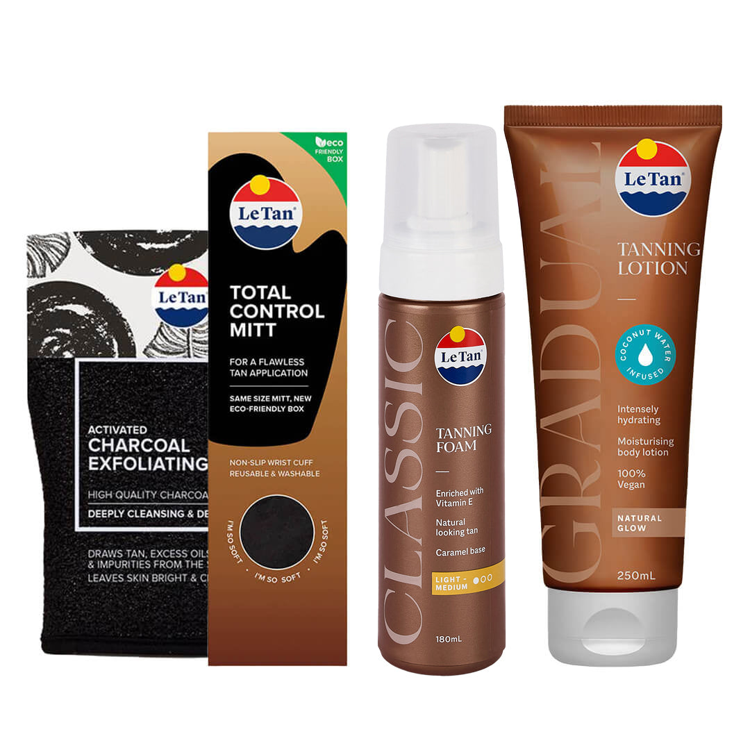 Exfoliate, Tan, Maintain (Light/Medium) Bundle