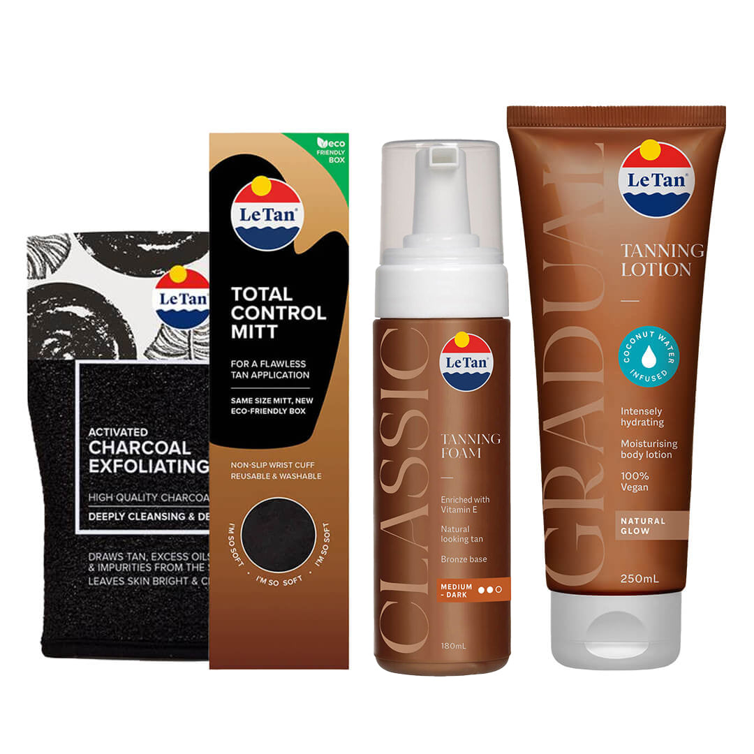 Exfoliate, Tan, Maintain (Medium/Dark) Bundle